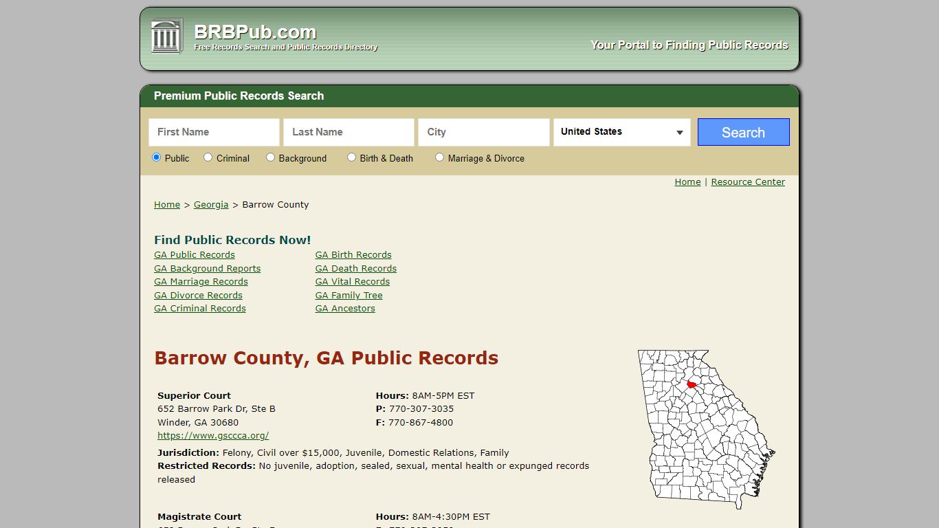 Barrow County Public Records | Search Georgia Government ...